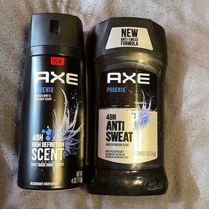 Men’s axe deodorant and cologne
